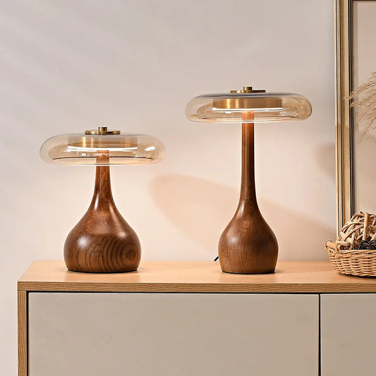 Luxury Copper LED Mushroom Table Lamp - Pretty Lamp