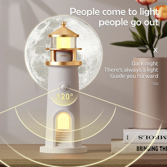 Moon Projection Lighthouse Night Light - Pretty Lamp