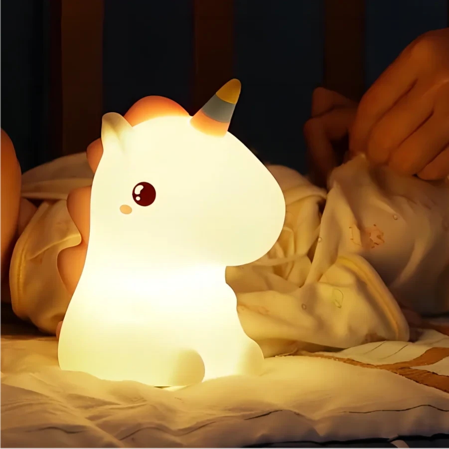 Adorable Animal-Themed Night Light - Panda, Rabbit, Duck & Cloud Star - Pretty Lamp