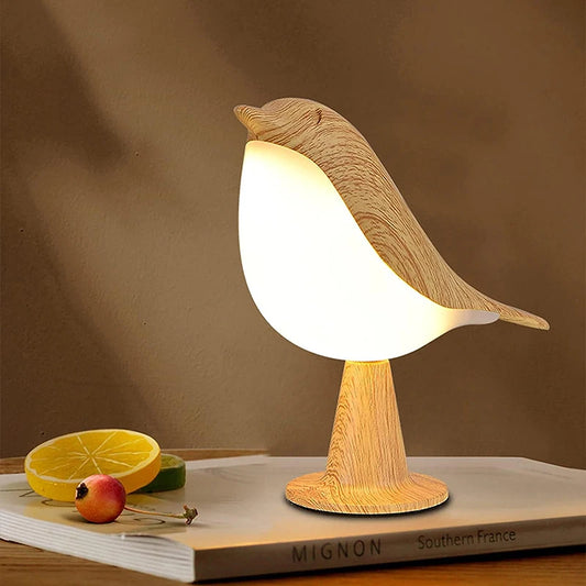 Wooden Bird LED Touch Night Lamp - Pretty Lamp