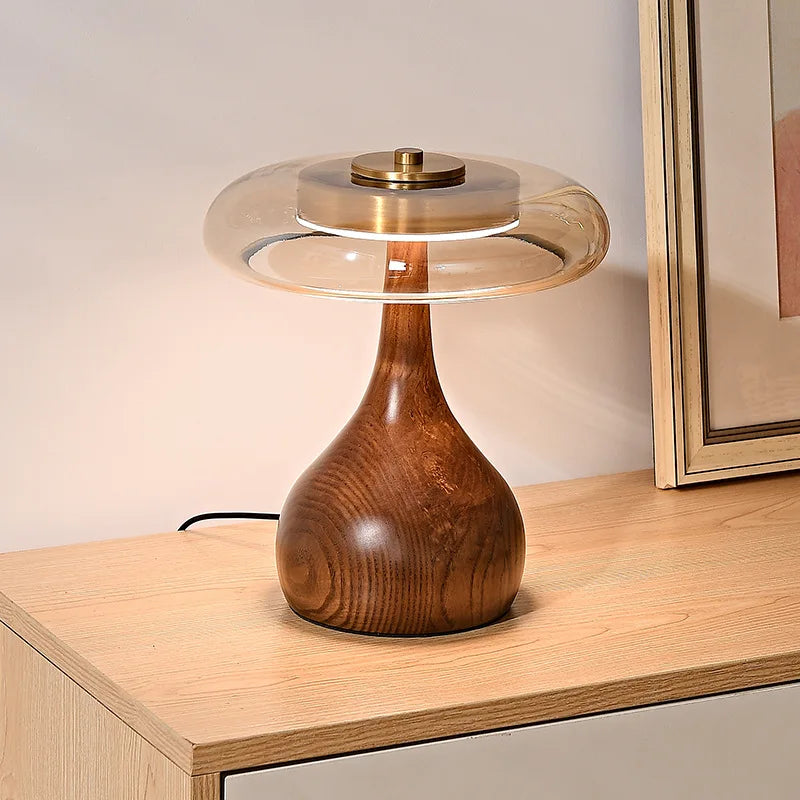 Luxury Copper LED Mushroom Table Lamp - Pretty Lamp