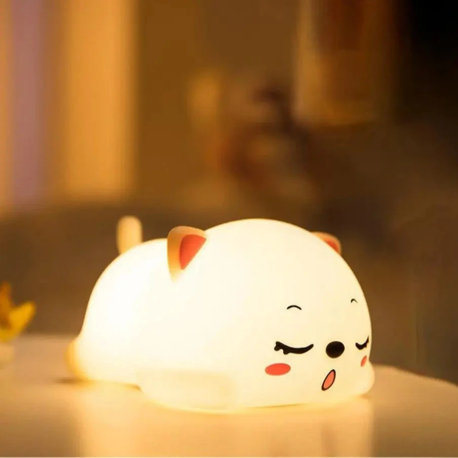 Adorable Animal-Themed Night Light - Panda, Rabbit, Duck & Cloud Star - Pretty Lamp