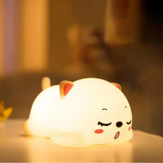 Adorable Animal-Themed Night Light - Panda, Rabbit, Duck & Cloud Star - Pretty Lamp