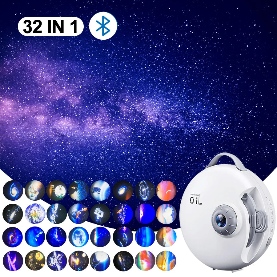 32 in 1 Bluetooth Planetarium Projector Night Light - Pretty Lamp