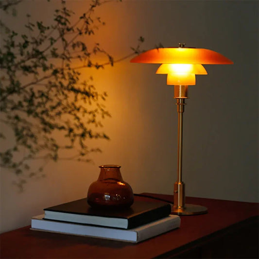 Modern Danish Designer Glass LED Table Lamp - Pretty Lamp