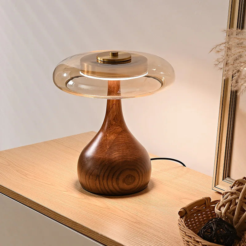 Luxury Copper LED Mushroom Table Lamp - Pretty Lamp