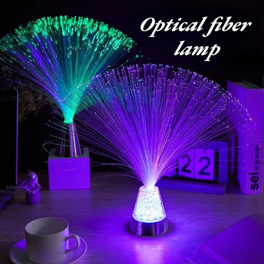 Multi-Color Fiber Optic Light Heart Effect Spread