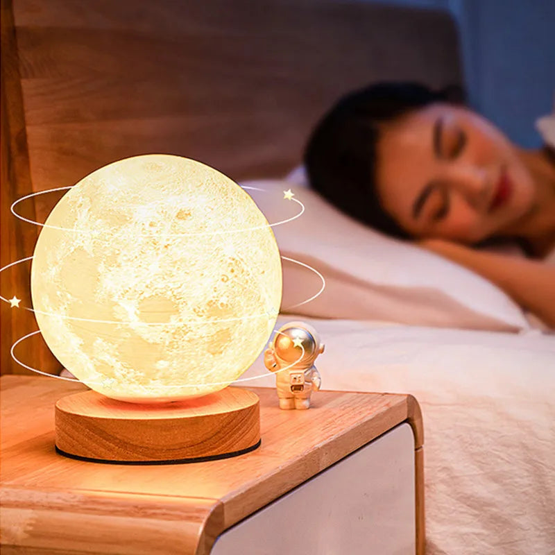 3D Moon Lamp - 360° Rotating, Touch Control, Multi-Color LED - Pretty Lamp