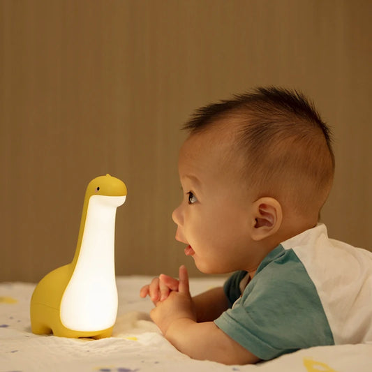 Dinosaur Night Light - Rechargeable Eye-Protection Timing Lamp for Kids - Pretty Lamp