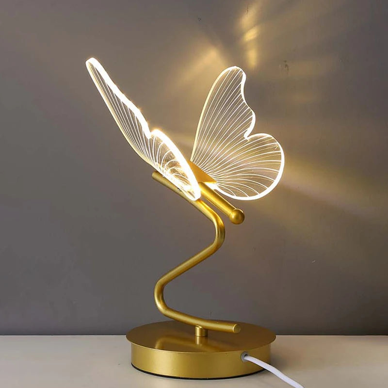 Nordic Butterfly Table Lamp - Elegant & Functional Home Lighting - Pretty Lamp