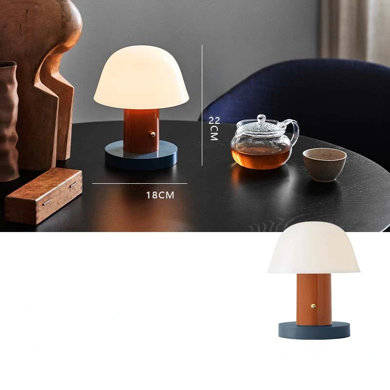 Cordless Mushroom Table Lamp - Pretty Lamp