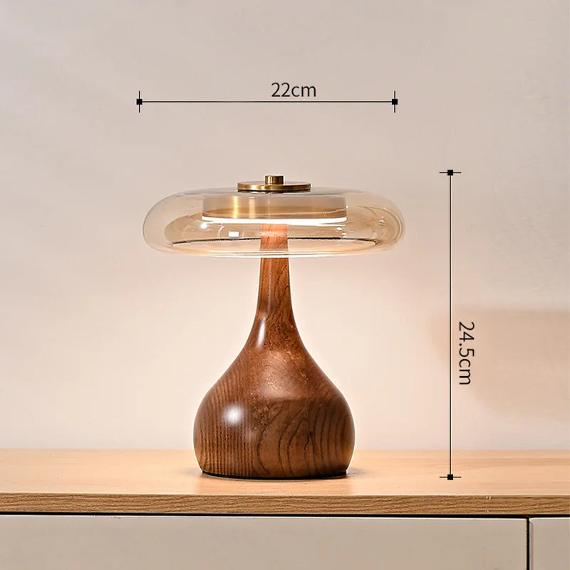 Luxury Copper LED Mushroom Table Lamp - Pretty Lamp