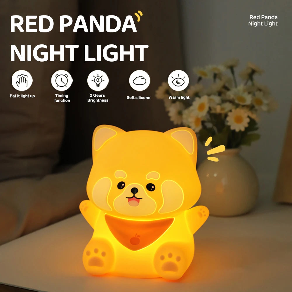 Red Panda Kids Night Light - Pretty Lamp