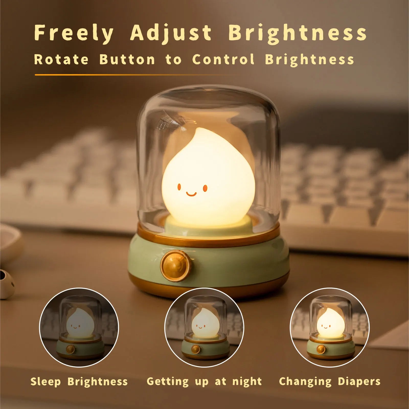 Cute Kerosene Lamp - USB Rechargeable Night Light - Pretty Lamp