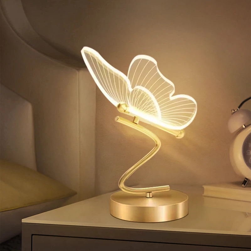 Nordic Butterfly Table Lamp - Elegant & Functional Home Lighting - Pretty Lamp