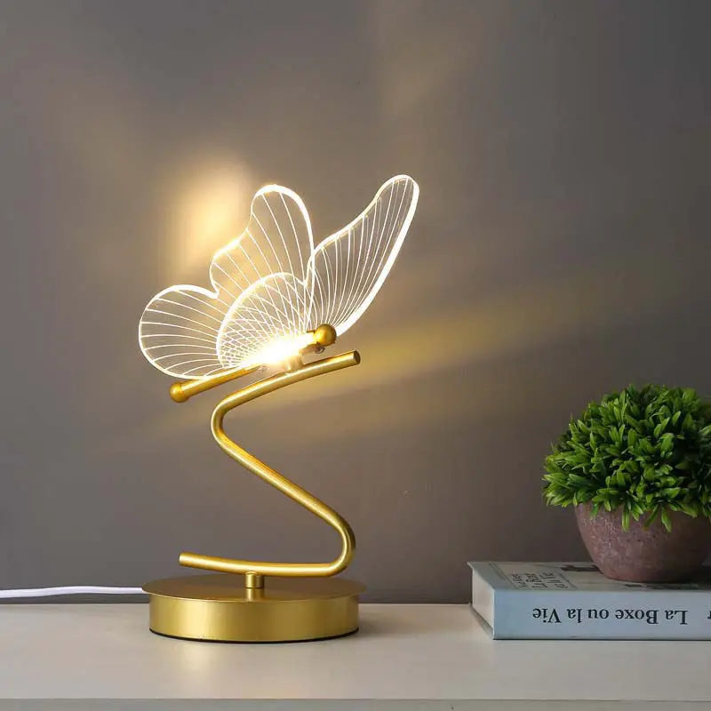 Nordic Butterfly Table Lamp - Elegant & Functional Home Lighting - Pretty Lamp