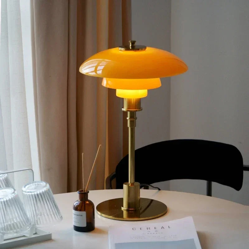 Modern Danish Designer Glass LED Table Lamp - Pretty Lamp