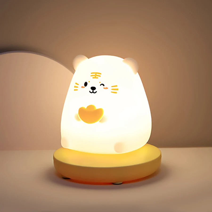 Cute Animal Pig & Rabbit Touch Sensor Dimmable Lamp - Pretty Lamp