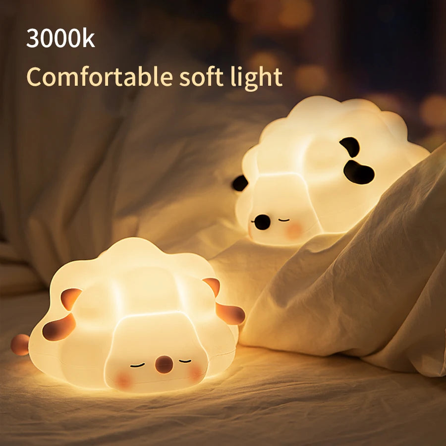 Cute Sheep & Panda Touch Sensor Silicone Lamp - Pretty Lamp