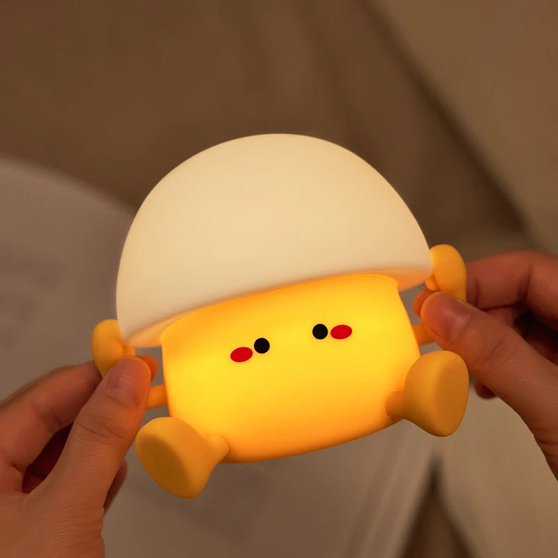 Egg Yolk Silicone Nightlight - Pretty Lamp