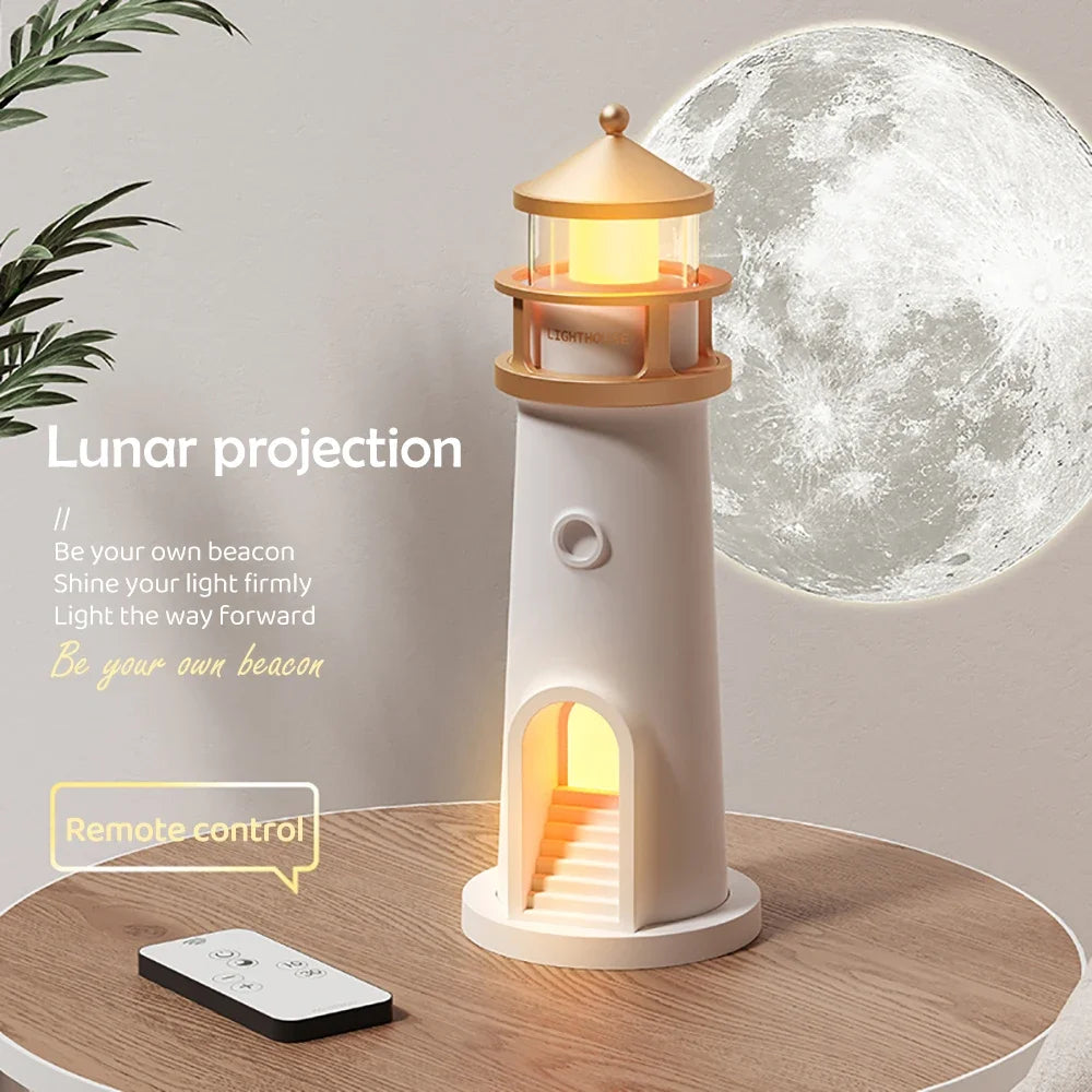 Moon Projection Lighthouse Night Light - Pretty Lamp