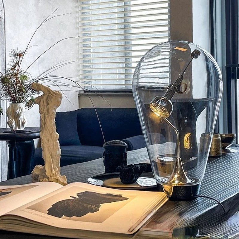 Luxury Retro Touch Glass Desk Lamp - Pretty Lamp