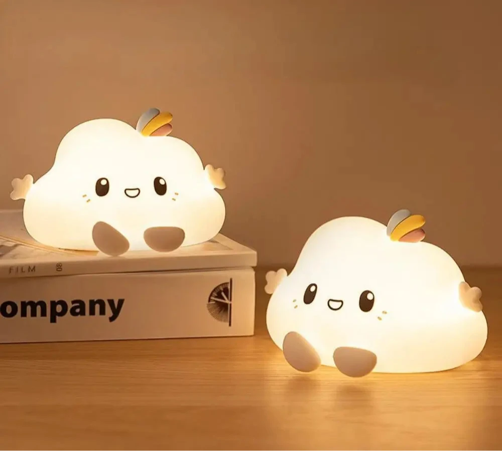 Adorable Animal-Themed Night Light - Panda, Rabbit, Duck & Cloud Star - Pretty Lamp