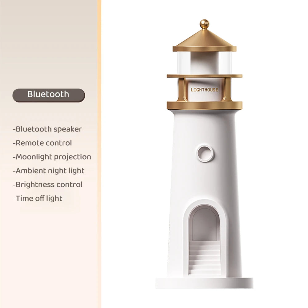 Moon Projection Lighthouse Night Light - Pretty Lamp