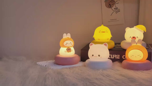 Cute Animal LED Silicone Night Light